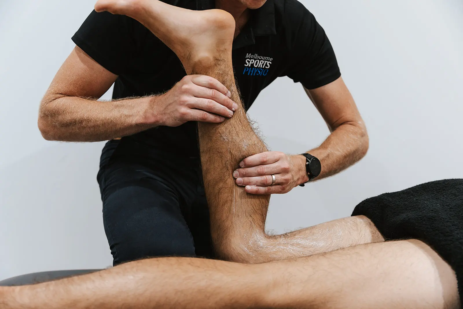 What should I do for a calf muscle strain?